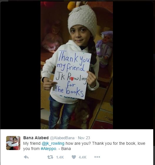 GALERIE FOTO! Scriitoarea britanică J.K. Rowling i-a trimis unei fetiţe din Siria un e-book cu toate volumele lui Harry Potter 18558048