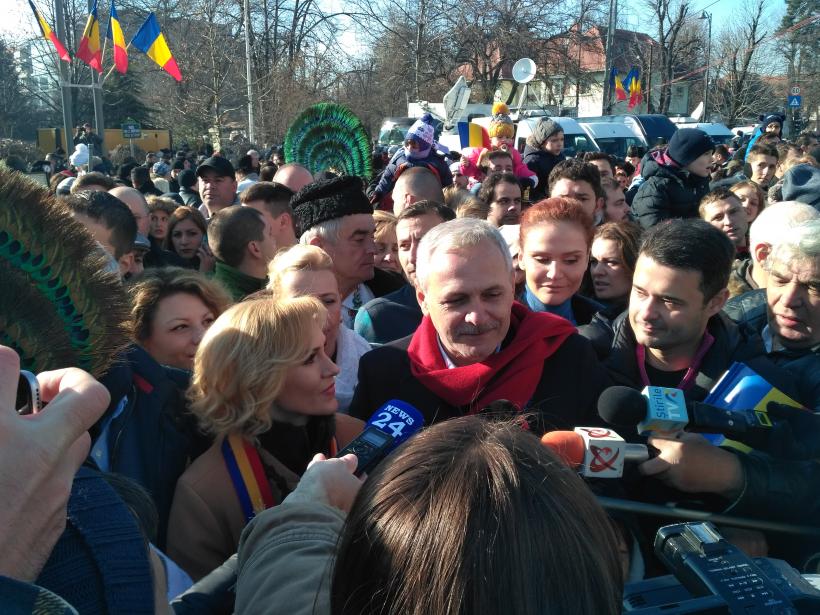 Liviu Dragnea a spus că ALDE oferă ţuică rece românilor prezenţi la paradă