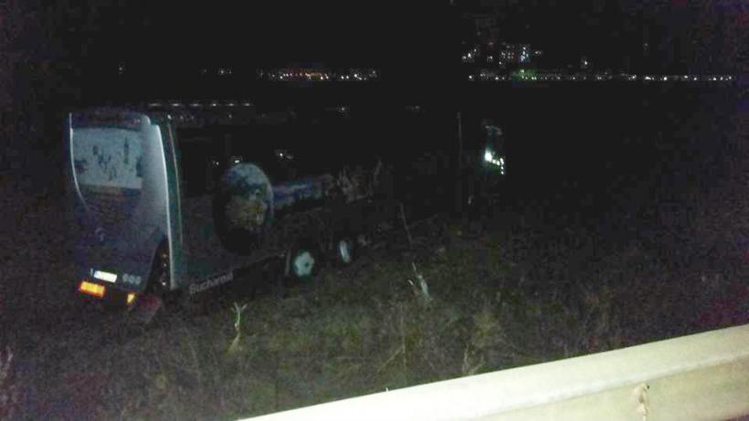 Gorj - Accident mortal în care a fost implicat un autocar cu 15 persoane la bord