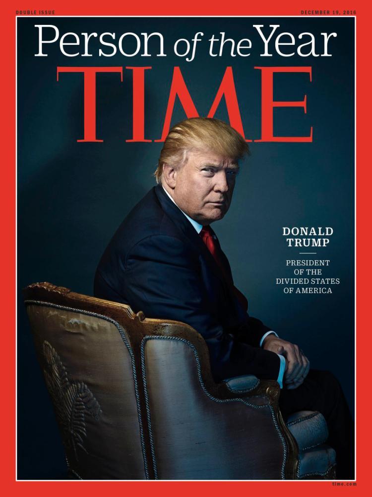 Trump, omul anului pe coperta TIME