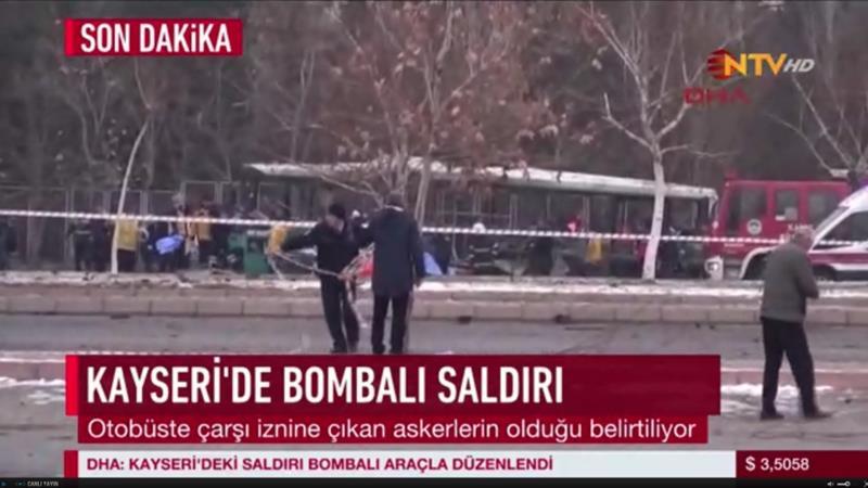 Atentat în Turcia: Explozia unei maşini-capcană lângă un autobuz cu civili şi militari