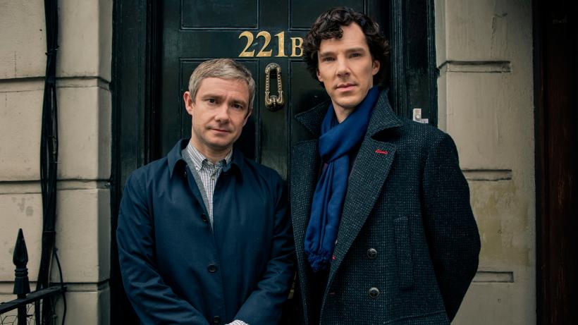 Actorul Benedict Cumberbatch, interpretul lui Sherlock Holmes, este rudă cu Sir Arthur Conan Doyle
