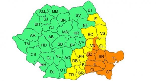 O noua AVERTIZARE ANM. Cod portocaliu de viscol 18563192