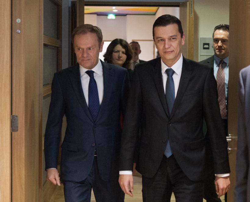 Tusk salută angajamentul României faţă de proiectul european, dar subliniază necesitatea ireversibilităţii combaterii corupţiei