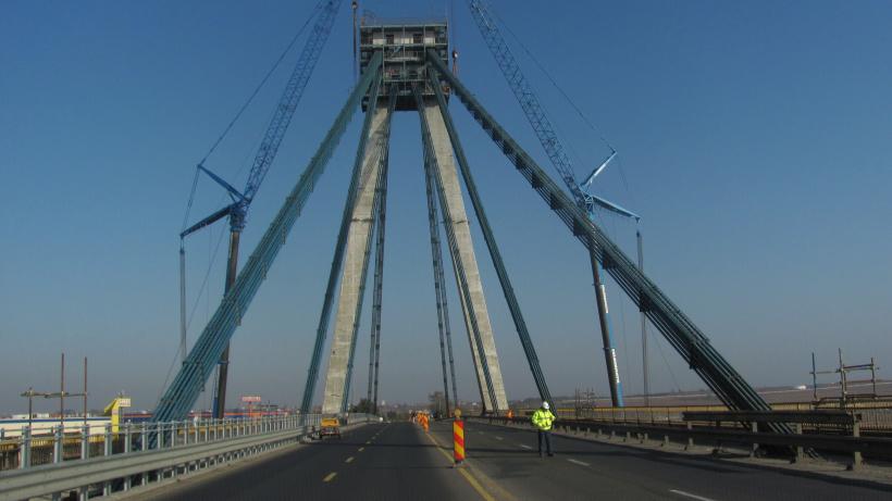Reîncep lucrările la podul de la Agigea; circulaţie restricţionată pe pod în perioada 1 martie - 27 aprilie 2017