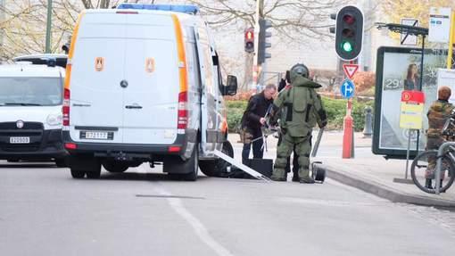 Belgia: Poliţia a izolat o zonă din centrul Bruxelles-ului pentru a verifica un vehicul ce transporta butelii