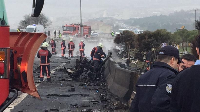 VIDEO - Mai mulți oameni de afaceri au murit într-un accident aviatic la Istanbul