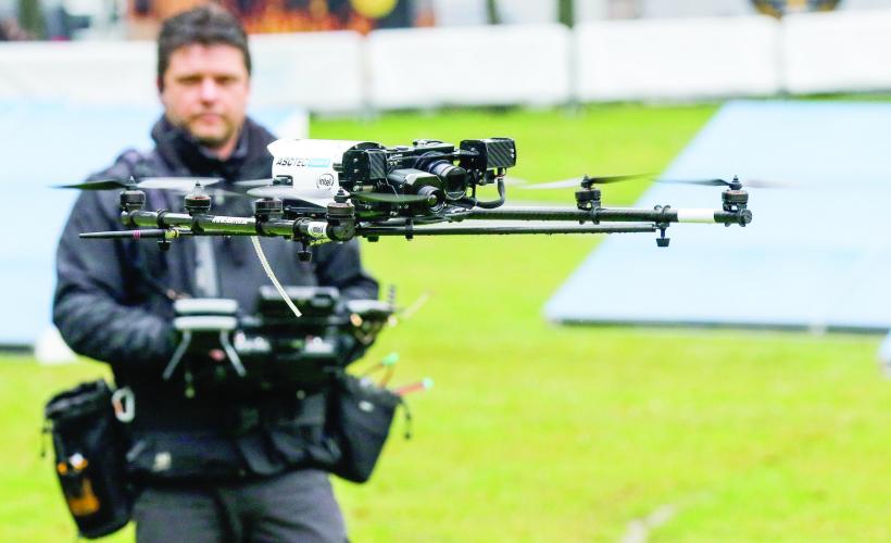 Prima unitate de poliție din drone, la atac