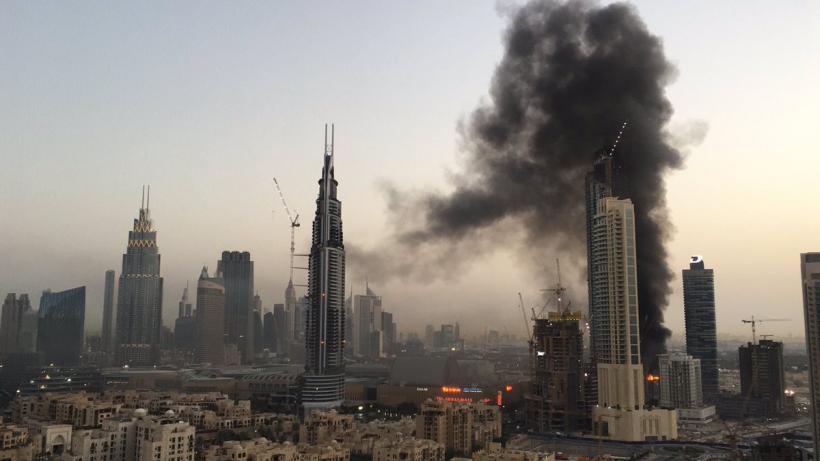 Un nou incendiu în Dubai, în apropiere de cea mai înalta clădire din lume, Burj Khalifa