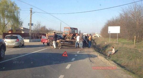 Un șofer fără permis a provocat un accident grav în Vaslui