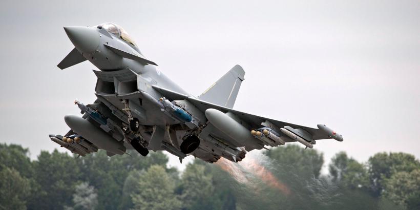 Avioane Typhoon ale Forţelor Aeriene Regale ale Marii Britanii, în România