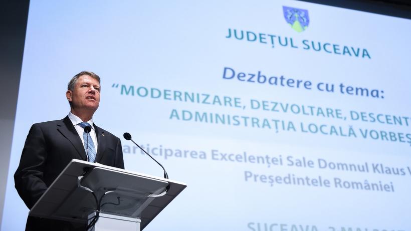 Iohannis la Suceava: Fără descentralizare nu va exista dezvoltare