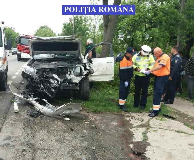 Ialomița - Accident cu 3 răniți, provocat de un cetățean francez