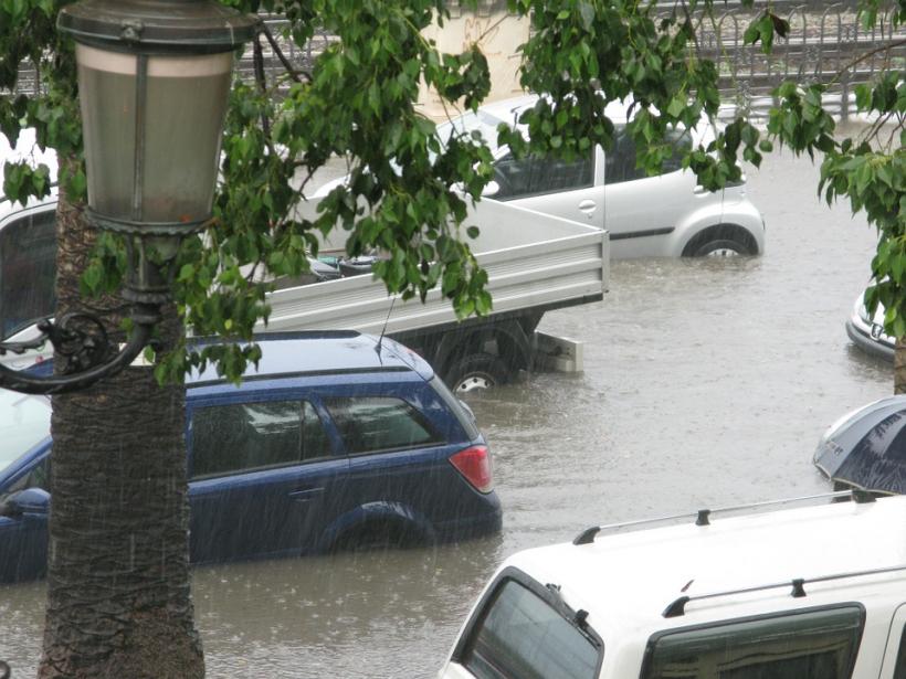 Mai multe gospodării au fost inundate în Vaslui