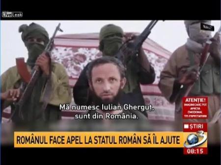 Nouă înregistrare video cu românul Iulian Gherghuţ, răpit de doi ani de jihadiști