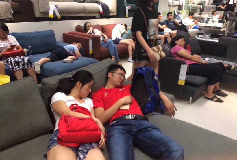Ikea, refugiu pe timp de caniculă în China