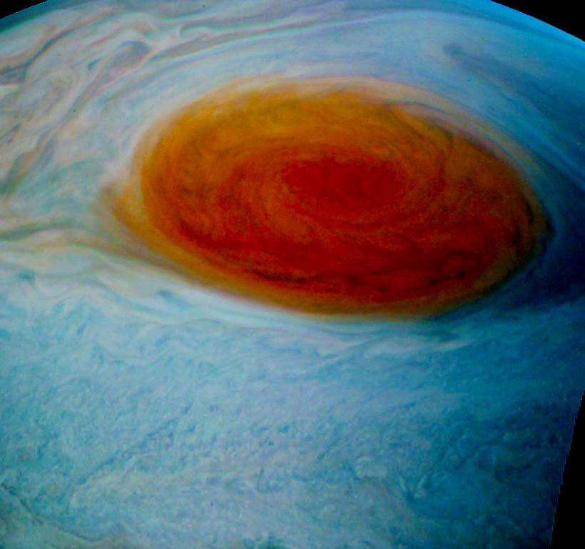 NASA a publicat imagini uimitoare cu &quot;Marea Pată Roşie&quot; de pe Jupiter