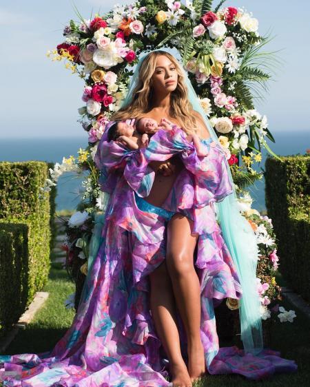 Poza lui Beyonce cu gemenii, parodiată de o irlandeză