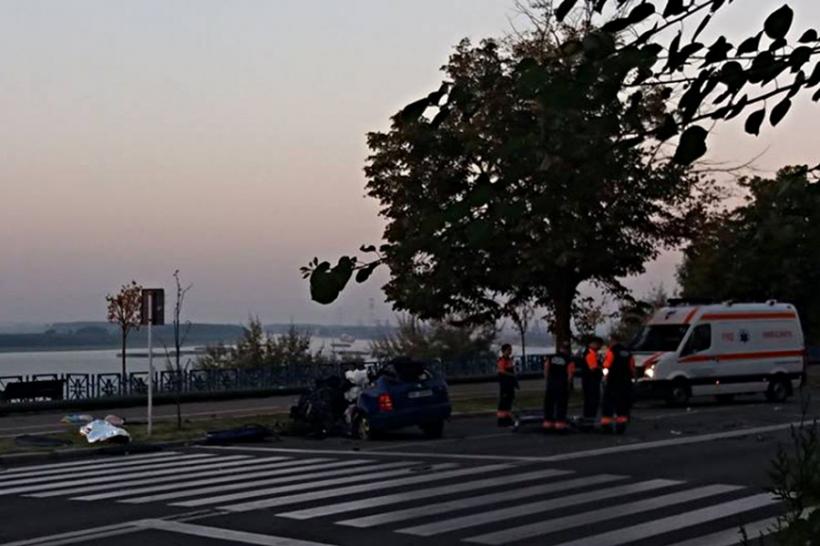 Galaţi: Doi şoferi morţi într-un accident rutier pe faleza Dunării