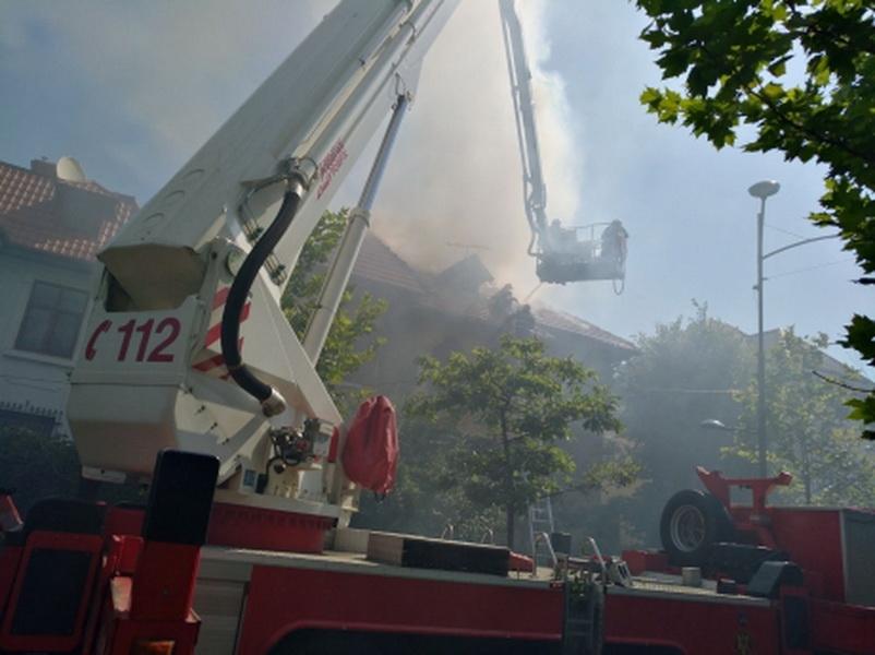 Incendiu în cartierul Dorobanți din Capitală
