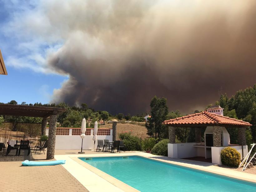 Record de incendii în Portugalia, 226 de focare într-o singură zi