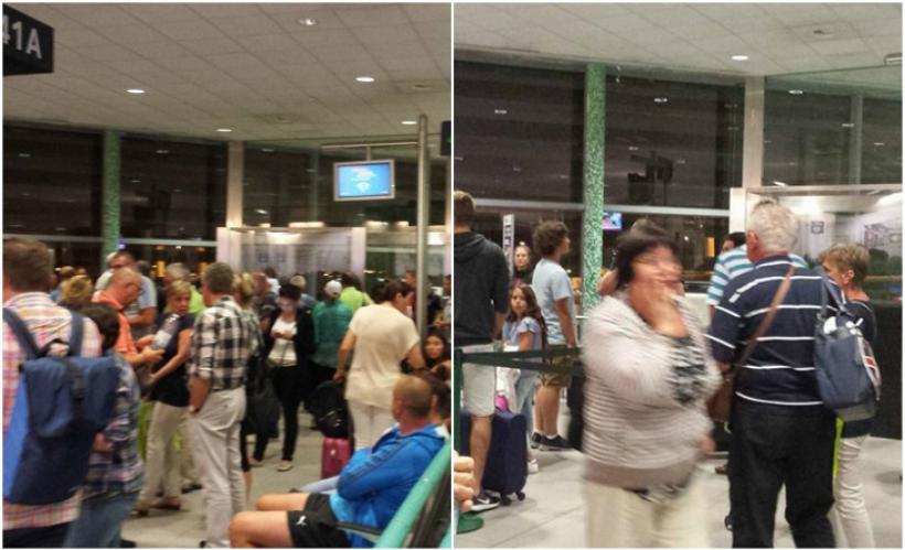 Clipe de coșmar! Zeci de turişti români, în continuare blocați în Lisabona! : &quot;A venit poliţia pentru a ne evacua din aeroport!&quot; 