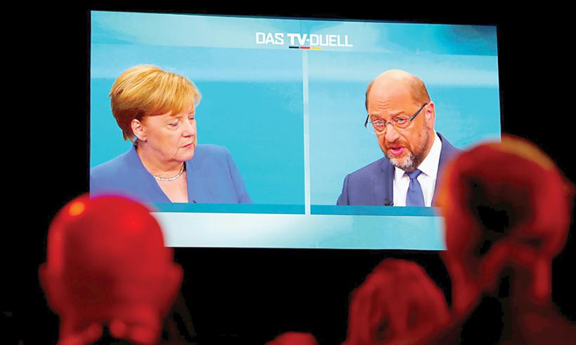 Merkel îl învinge pe Schulz la TV 