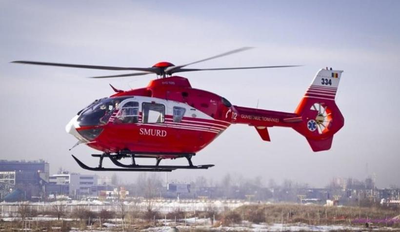 Un echipaj SMURD Iași a transportat cu elicopterul o pacientă cu arsuri grave la un spital din Chișinău