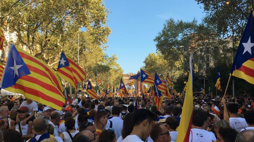 Proteste pentru independenţă de ziua naţională a Cataloniei