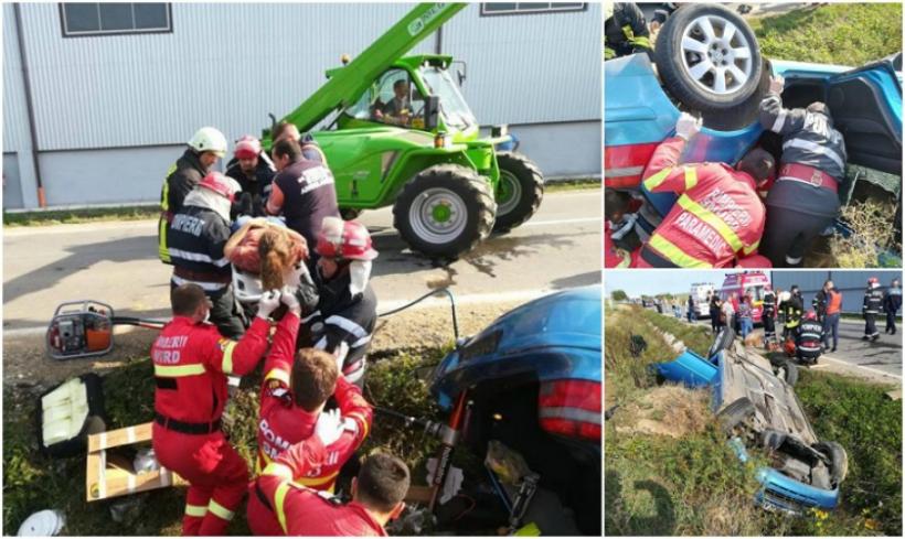 Accident grav în Bihor, soldat cu multe victime provocat de şoferul unui tractor! 