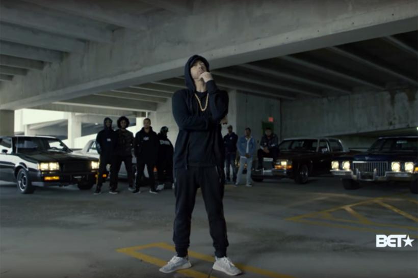 VIDEO - Eminem, critici free-style la adresa lui Trump, în timpul premiilor BET Hip Hop