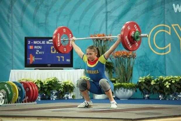 Haltere: Mădălina Molie a cucerit două medalii de aur şi una de argint, la Europenele Under-23 