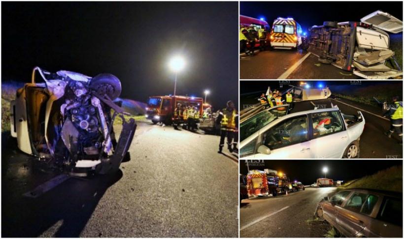 Accident violent în Franţa! Cinci persoane aflate la bordul unor maşini înmatriculate în România au fost rănite grav
