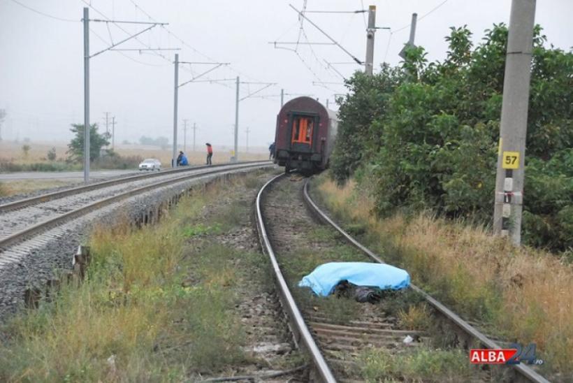 O femeie a fost accidentată mortal de un tren, în apropierea Gării Aiud