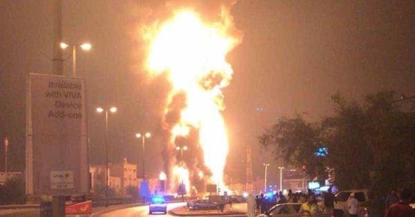 VIDEO - Explozie urmată de incendiu la conducta ce alimentează Bahreinul cu petrol saudit