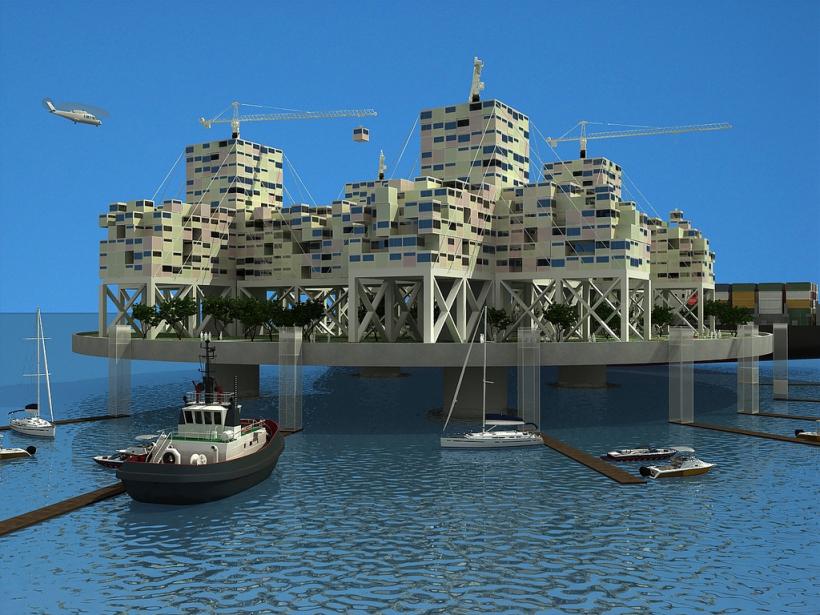 Primul oraş plutitor va fi gata în 2020, gata să găzduiască 300 de persoane