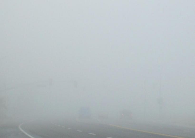 Circulație în condiții de ceață densă pe tronsoane de pe A3 Turda - Gilău