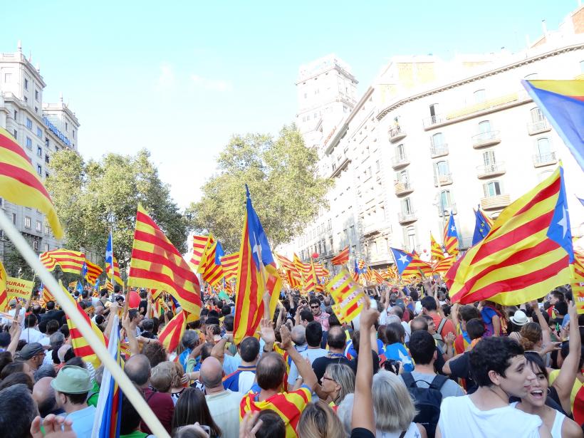 750.000 de persoane la protestul din Barcelona