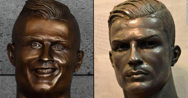 Cristiano Ronaldo la muzeu, cu un bust care acum chiar seamănă cu el