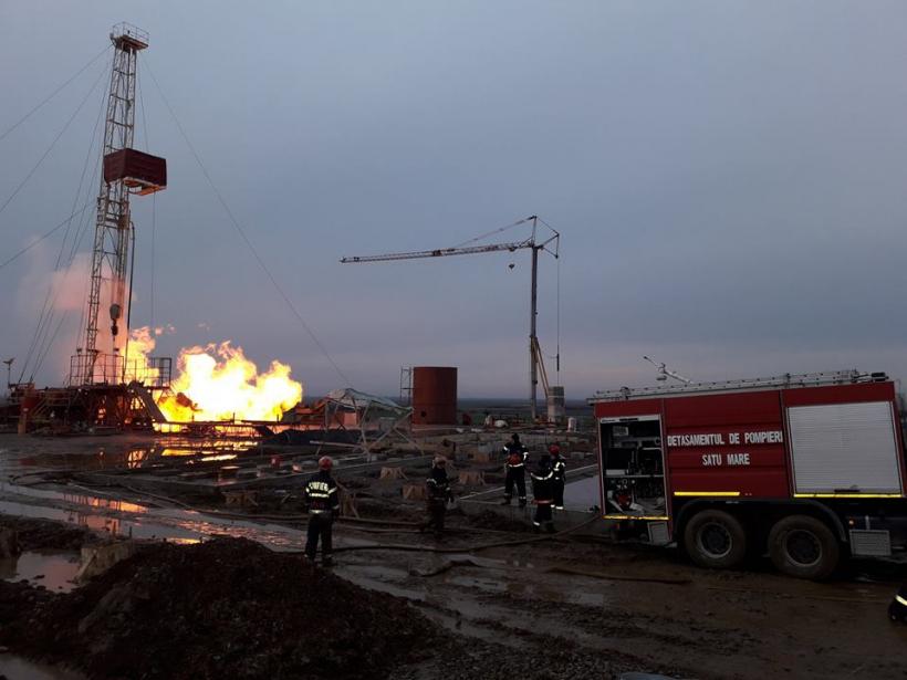 A fost solicitat ajutorul experților canadieni pentru stingerea incendiului de la sonda de gaz din Satu Mare