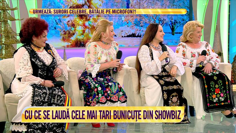 Maria Dragomiroiu, Maria Cârneci şi Elena Merişoreanu vin alãturi de nepoatele lor în platoul „Acces Direct”