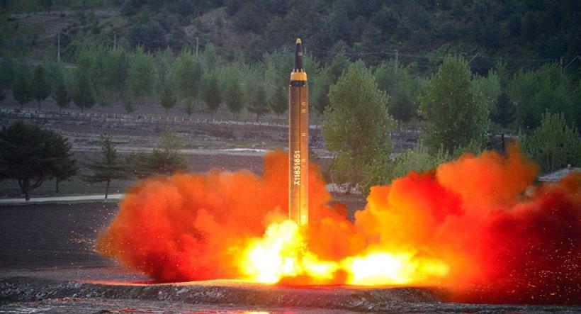 O racheta a cazut peste un oras din Coreea de Nord!