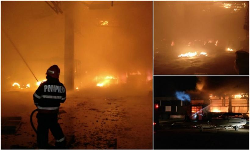 Prăpăd la Tulcea: Incendiu devastator la Regia de transport public!