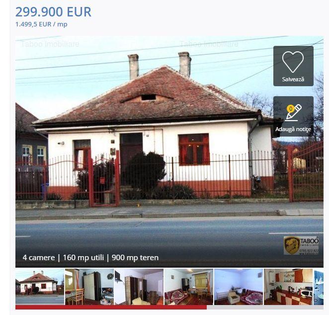 Ofertă de nerefuzat la Sibiu! Vecinătatea cu Iohannis se vinde cu 299.900 de euro!
