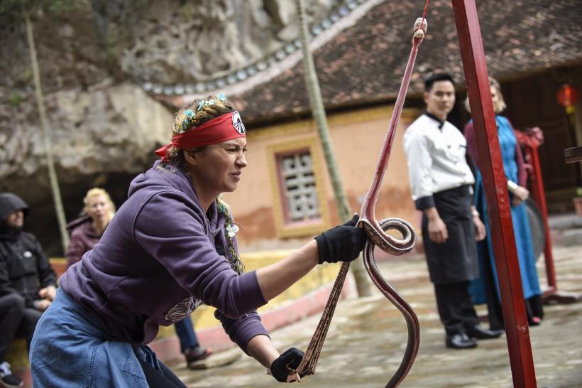 Spălat de elefanți, gătit carne de șarpe sau tatuaje permanente printre probele din Asia Express 18604699