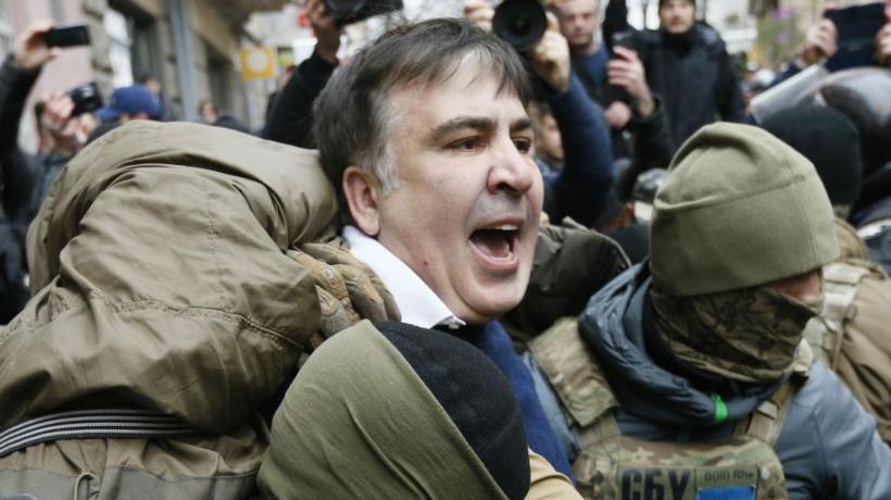 VIDEO Saakaşvili cere ajutorul Uniunii Europene şi lui Merkel