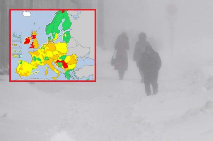 Alertă în Europa! Cod roşu de ninsori şi ger în următoarele zile