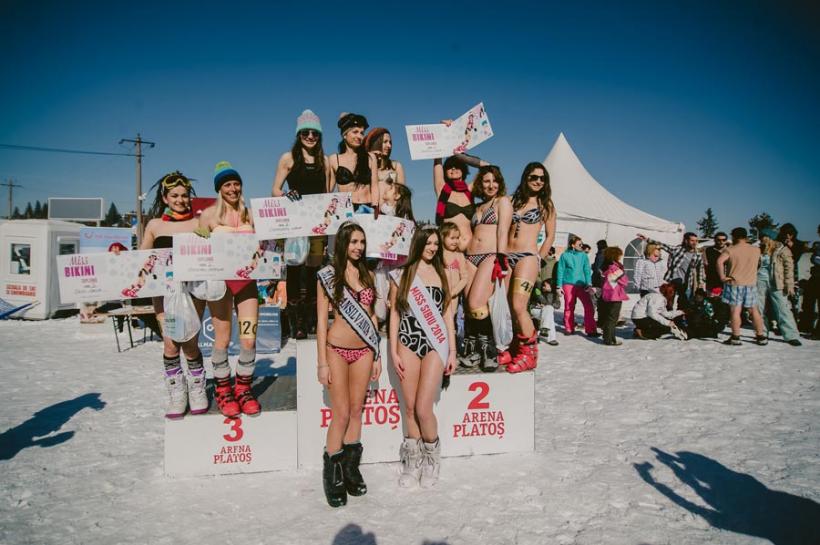 O clujeancă a câştigat Miss Bikini pe zăpadă pentru al doilea an consecutiv 
