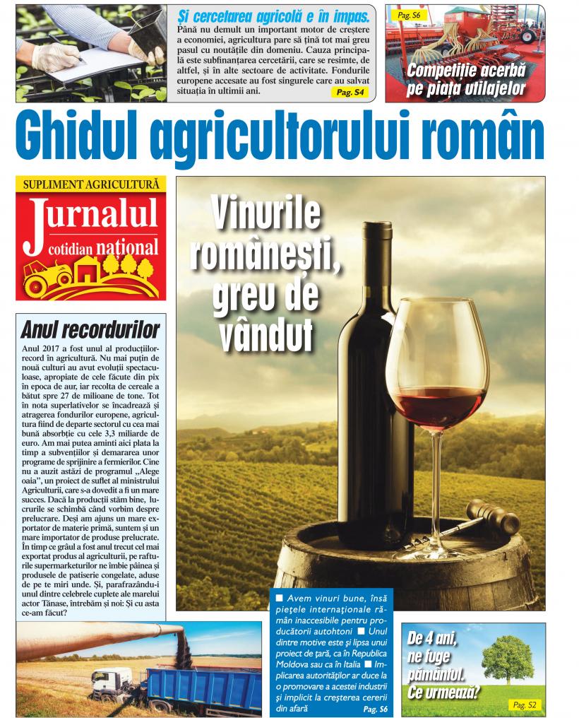 ”Ghidul agricultorului român”, în exclusivitate cu Jurnalul de luni