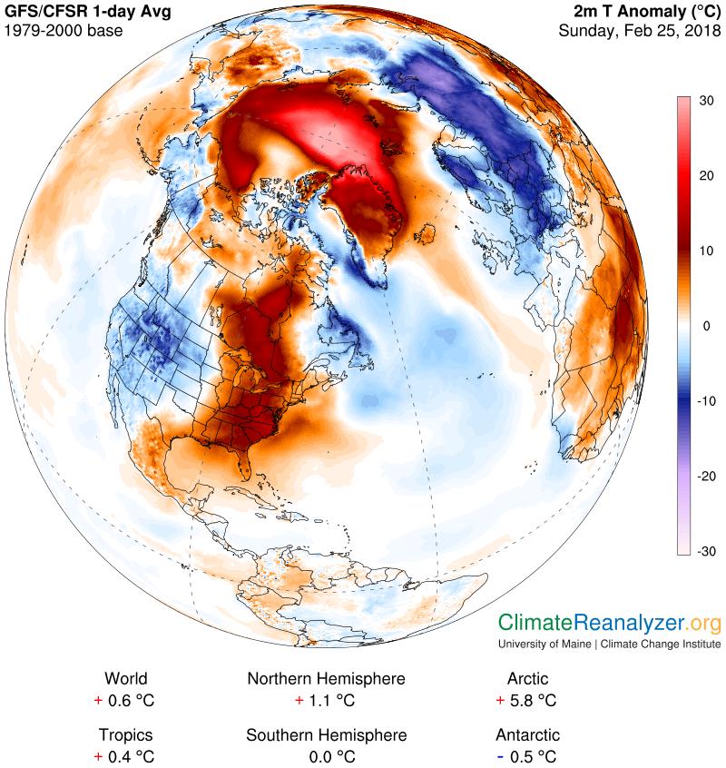 Sfârşit de iarnă în zona arctică cu un nou minim al întinderii banchizei polare